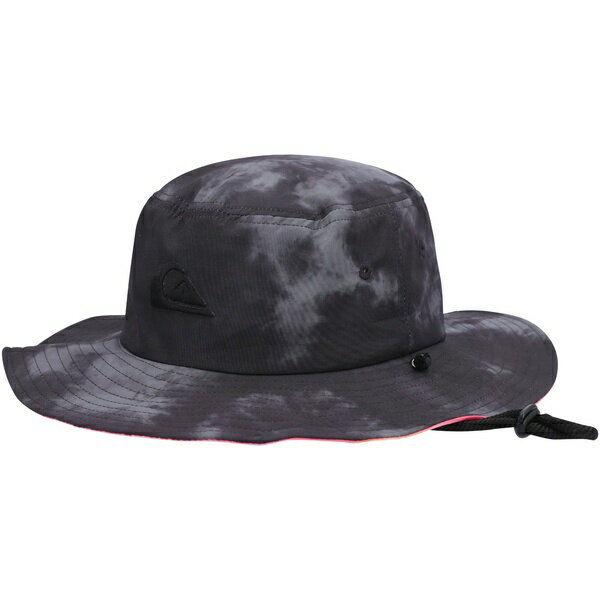 クイックシルバー メンズ 帽子 アクセサリー Quiksilver Bushmaster Plus Logo Bucket Hat Black