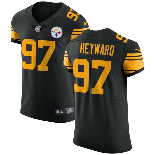 ʥ  ˥ե ȥåץ Pittsburgh Steelers Nike Vapor Untouchable Elite Custom Color Rush Jersey Black