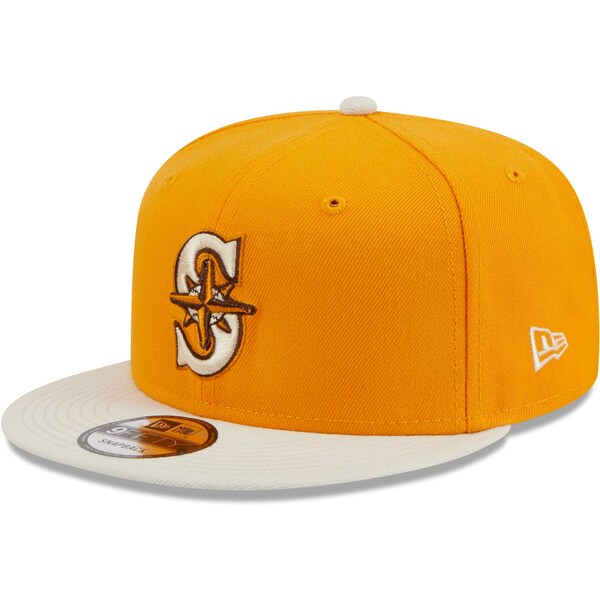 ニューエラ メンズ 帽子 アクセサリー Seattle Mariners New Era Tiramisu 9FIFTY Snapback Hat Gold