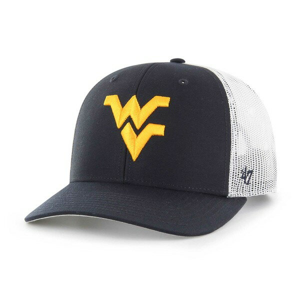 フォーティーセブン メンズ 帽子 アクセサリー West Virginia Mountaineers '47 Trucker Adjustable Hat Navy