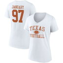 եʥƥ ǥ T ȥåץ Texas Longhorns Football Fanatics Branded Women's PickAPlayer NIL Gameday Tradition VNeck TShirt White