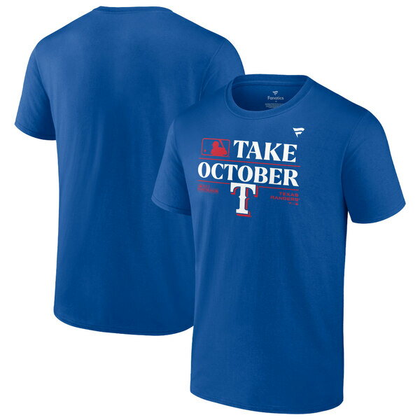 եʥƥ  T ȥåץ Texas Rangers Fanatics Branded 2023 Postseason Locker Room T Shirt Royal