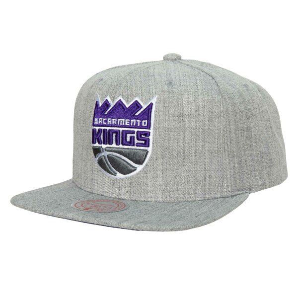 ミッチェル＆ネス ミッチェル&ネス メンズ 帽子 アクセサリー Sacramento Kings Mitchell & Ness Hardwood Classics 2.0 Snapback Hat Heather Gray