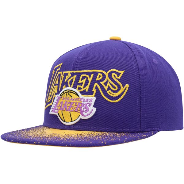 ミッチェル＆ネス ミッチェル&ネス メンズ 帽子 アクセサリー Los Angeles Lakers Mitchell & Ness Hardwood Classics Energy ReTake Speckle Brim Snapback Hat Purple