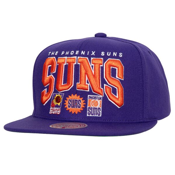 ミッチェル＆ネス ミッチェル&ネス メンズ 帽子 アクセサリー Phoenix Suns Mitchell & Ness Champ Stack Snapback Hat Purple