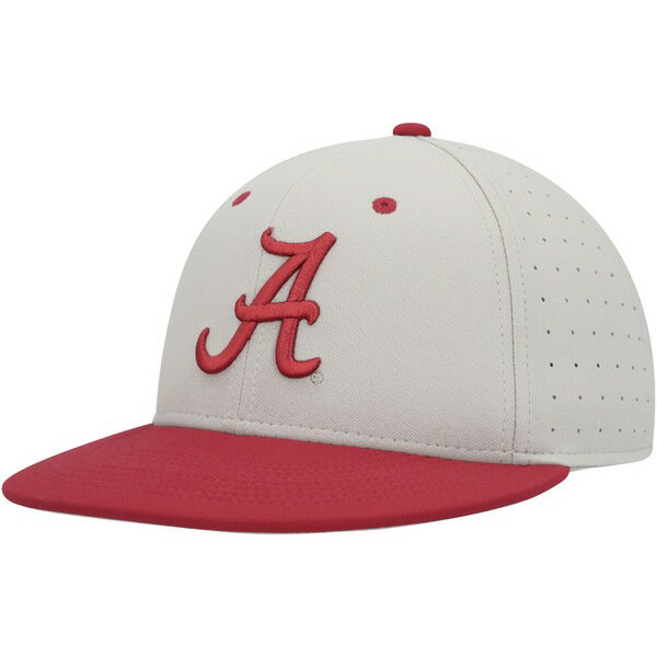 楽天astyナイキ メンズ 帽子 アクセサリー Alabama Crimson Tide Nike Aero True Baseball Performance Fitted Hat Gray