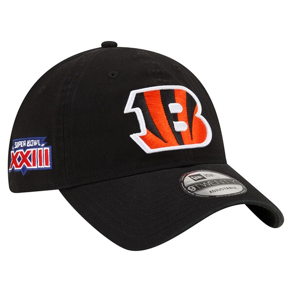 ニューエラ メンズ 帽子 アクセサリー Cincinnati Bengals New Era Distinct 9TWENTY Adjustable Hat Black