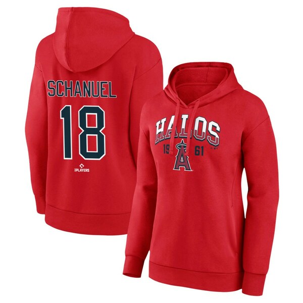 ファナティクス レディース パーカー・スウェットシャツ アウター Los Angeles Angels Fanatics Branded Women's Personalized Hometown Legend Pullover Hoodie Red