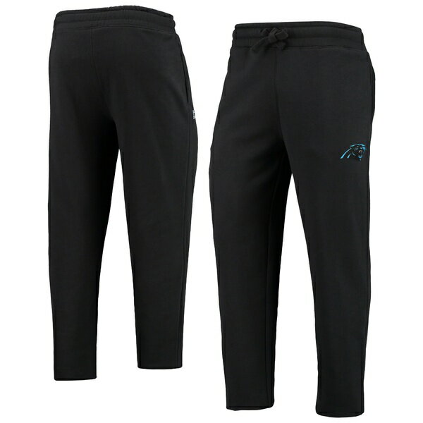 スターター メンズ カジュアルパンツ ボトムス Carolina Panthers Starter Option Run Sweatpants Black