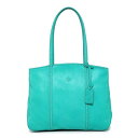 オールドトレンド レディース トートバッグ バッグ Women's Genuine Leather Dancing Bamboo Tote Bag Aqua(4)