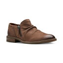 クラークス レディース ブーツ シューズ Women's Camzin Pace Ruched Zip Ankle Booties Taupe Nubu