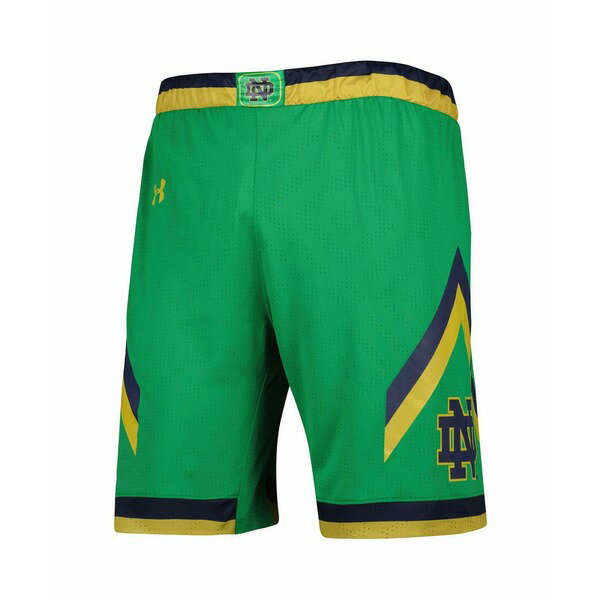 アンダーアーマー メンズ カジュアルパンツ ボトムス Men's Green Notre Dame Fighting Irish Team Replica Basketball Shorts Green