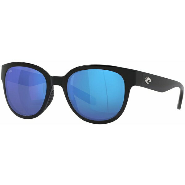 コスタデルマール メンズ サングラス・アイウェア アクセサリー Costa Del Mar Salina Sunglasses Black/Blue Mirror