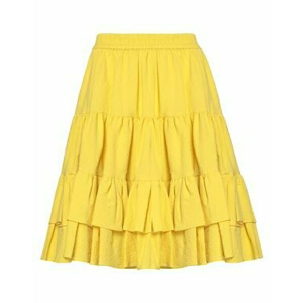 【送料無料】 エムエスジイエム レディース スカート ボトムス Midi skirts Yellow