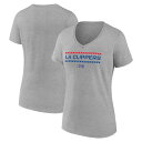 ファナティクス レディース Tシャツ トップス LA Clippers Fanatics Branded Women 039 s Hoops For Troops Training VNeck TShirt Gray