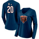 yz t@ieBNX fB[X TVc gbvX Chicago Bears Fanatics Branded Women's Team Authentic Personalized Name & Number Long Sleeve VNeck TShirt Navy