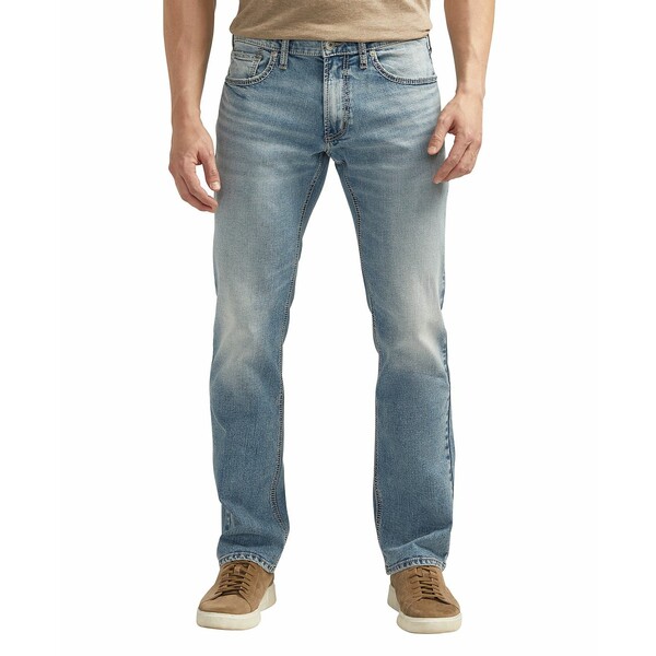 シルバージーンズ メンズ カジュアルパンツ ボトムス Allan Slim Fit Straight Leg Jeans Indigo