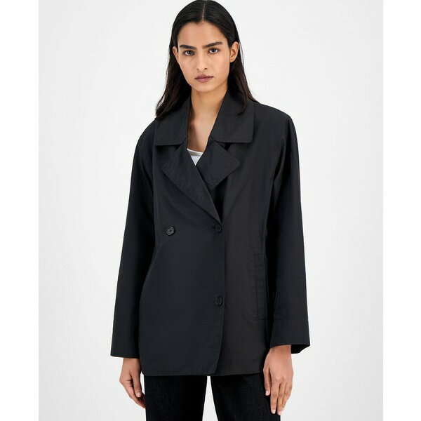 エイリーンフィッシャー レディース ジャケット＆ブルゾン アウター Women's Short Double-Breasted Tr..