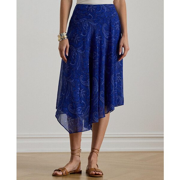 ラルフローレン レディース スカート ボトムス Women's Paisley Printed Handkerchief Skirt Blue Multi