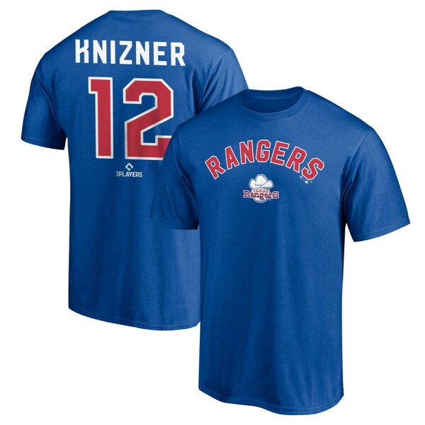 楽天astyファナティクス メンズ Tシャツ トップス Texas Rangers Fanatics Cooperstown Winning Streak Personalized Name & Number TShirt Royal