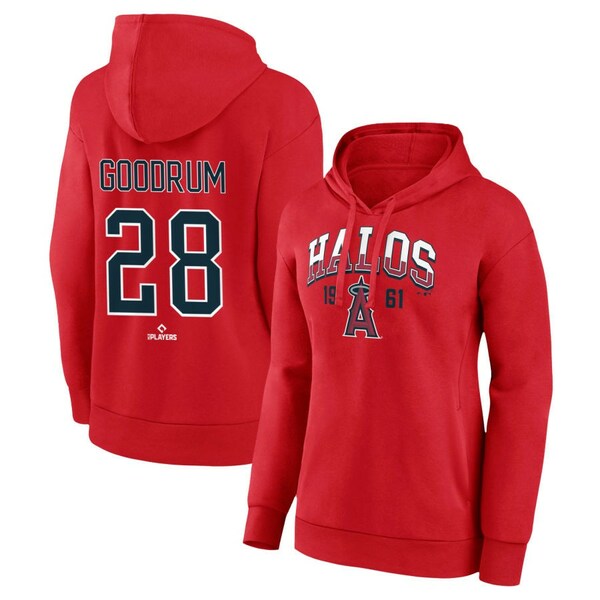 ファナティクス レディース パーカー・スウェットシャツ アウター Los Angeles Angels Fanatics Women's Personalized Hometown Legend Pullover Hoodie Red