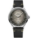 ~h Y rv ANZT[ Men's Swiss Automatic Multifort Patrimony Pulsometer Black Leather Strap Watch 40mm Black