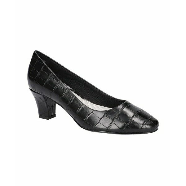 イージーストリート レディース パンプス シューズ Women's Ballari Pumps Black Croco