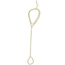 AhjA fB[X uXbgEoOEANbg ANZT[ 14k Gold-Plated Adjustable Hand Chain Gold