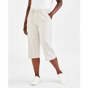 X^CAhR[ fB[X JWApc {gX Women's Drawstring Capri Pants, Regular & Petite, Created for Macy's Stonewall