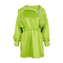 mN`[ fB[X s[X gbvX Women's Asymmetric Collar Mini Dress Green