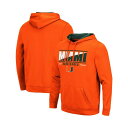 コロシアム メンズ パーカー・スウェットシャツ アウター Men's Orange Miami Hurricanes Slash Stack 2.0 Pullover Hoodie Orange