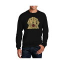 エルエーポップアート メンズ パーカー・スウェットシャツ アウター Men's Word Art Dog Crewneck Sweatshirt Black