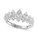 GtB[ RNV fB[X O ANZT[ EFFY&reg; Diamond Princess & Marquise Cluster Ring (7/8 ct. t.w.) in 14k White Gold White Gold