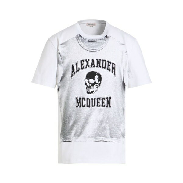 【送料無料】 マックイーン メンズ Tシャツ トップス T-shirts White