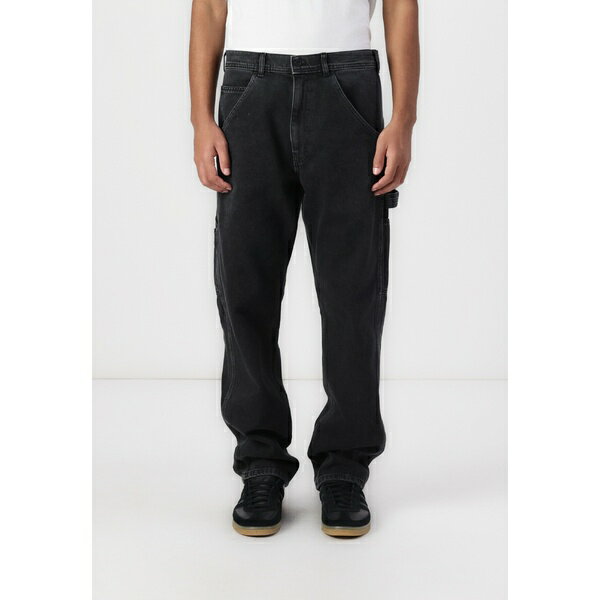 スタンレイ メンズ デニムパンツ ボトムス PAINTER PANT UNISEX - Carpenter Jeans - washed black denim