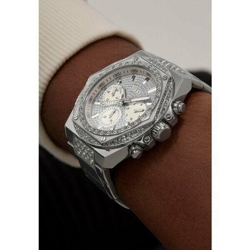 ゲス メンズ 腕時計 アクセサリー FURY - Chronograph watch - silver tone ゲス メンズ 腕時計 アクセサリー FURY - Chronograph watch - silver tone