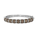 ルヴァン レディース ブレスレット・バングル・アンクレット アクセサリー Chocolate Diamond & Vanilla Diamond Pav Ban...