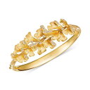 ルヴァン レディース ブレスレット・バングル・アンクレット アクセサリー Nude Diamond Floral Bangle Bracelet (3/4 ct...