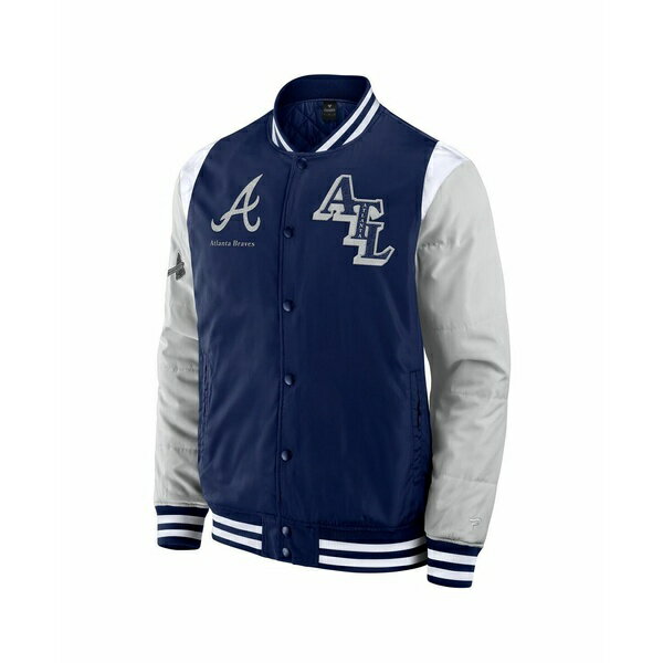 ファナティクス メンズ ジャケット＆ブルゾン アウター Men's Navy Atlanta Braves Elements Elite Full-Snap Jacket Navy