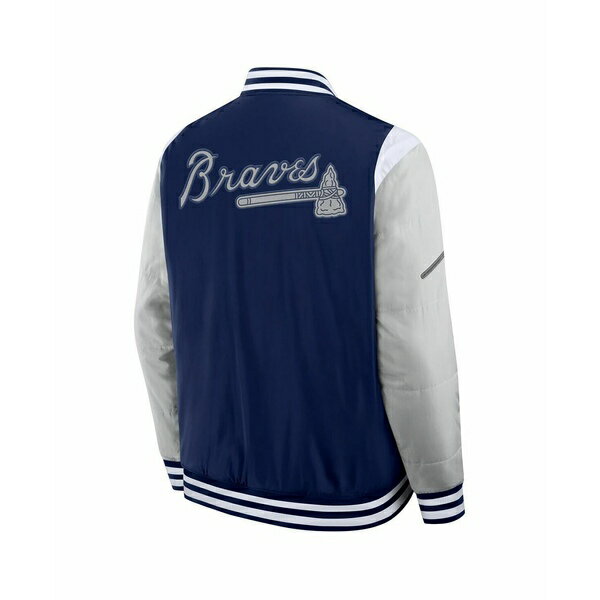 ファナティクス メンズ ジャケット＆ブルゾン アウター Men's Navy Atlanta Braves Elements Elite Full-Snap Jacket Navy