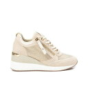 キシタイ レディース スニーカー シューズ Women's Wedge Sneakers By XTI Beige