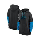 ナイキ レディース カットソー トップス Women's Black Carolina Panthers 2024 Sideline Essential Fleece Pullover Hoodie Black