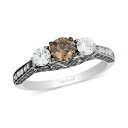 ルヴァン レディース リング アクセサリー Chocolate Diamond & Vanilla Diamond (1-3/8 ct. t.w.) Three...