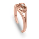 ジャニ ベルニーニ レディース リング アクセサリー Cubic Zirconia Heart 18K Rose Gold and Gold Over Silver, Sterling Silver Toe Ring Rose Gold over Silver(4)