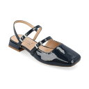 ジャーニーコレクション レディース サンダル シューズ Women's Gretchenn Multi Strap Square Toe Mary Jane Flats Navy(4)