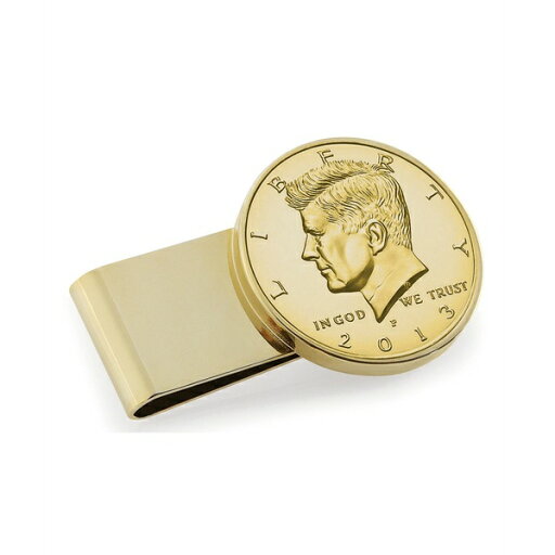 アメリカンコイントレジャー メンズ 財布 アクセサリー Men's Gold-Layered JFK Half Dollar Stainless Steel Coin Money Clip Gold アメリカンコイントレジャー メンズ 財布 アクセサリー Men's Gold-Layered JFK Half Dollar Stainless Steel Coin Money Clip Gold