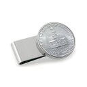 アメリカンコイントレジャー メンズ 財布 アクセサリー Men's JFK Bicentennial Half Dollar Stainless Steel Coin Money Clip Silver(4)