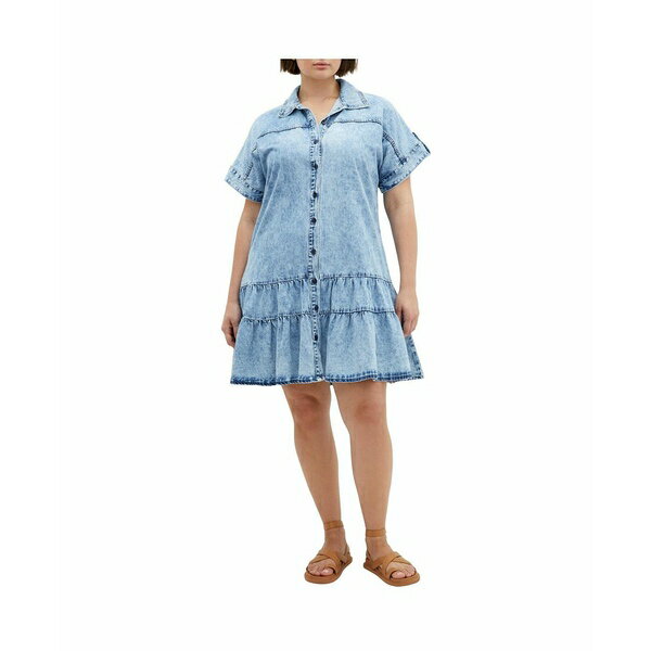 シティーシック レディース ワンピース トップス Plus Size Denim Layla Dress Denim light