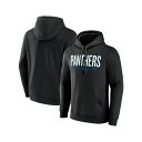 ファナティクス メンズ パーカー・スウェットシャツ アウター Men's Black Carolina Panthers Pylon Outline Pullover Hoodie Black