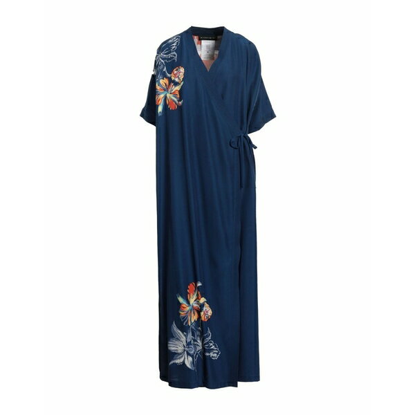 【送料無料】 エトロ レディース ワンピース トップス Maxi dresses Navy blue